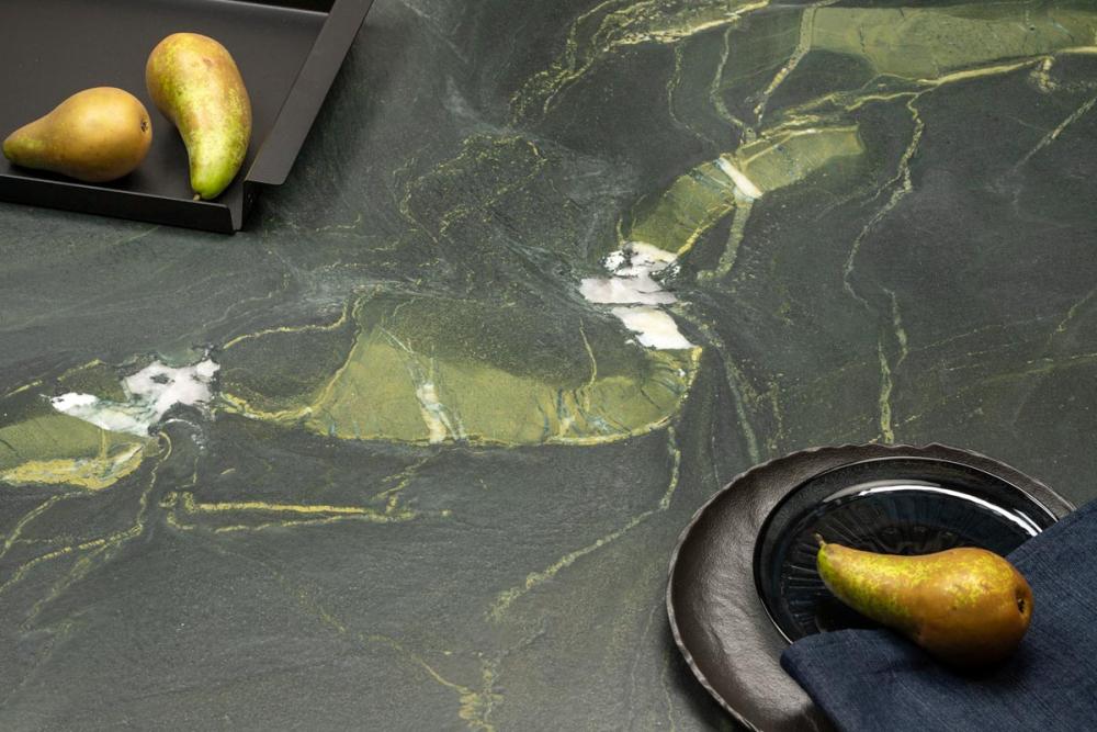 dunkelgrün quarzit für die luxusküche