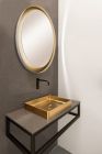 Qisani | Cherchio spiegelring 1020 mm | Wit met goud